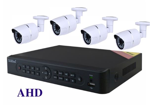 AHD 1MP szett DVR , 4db 1MP cskamera 